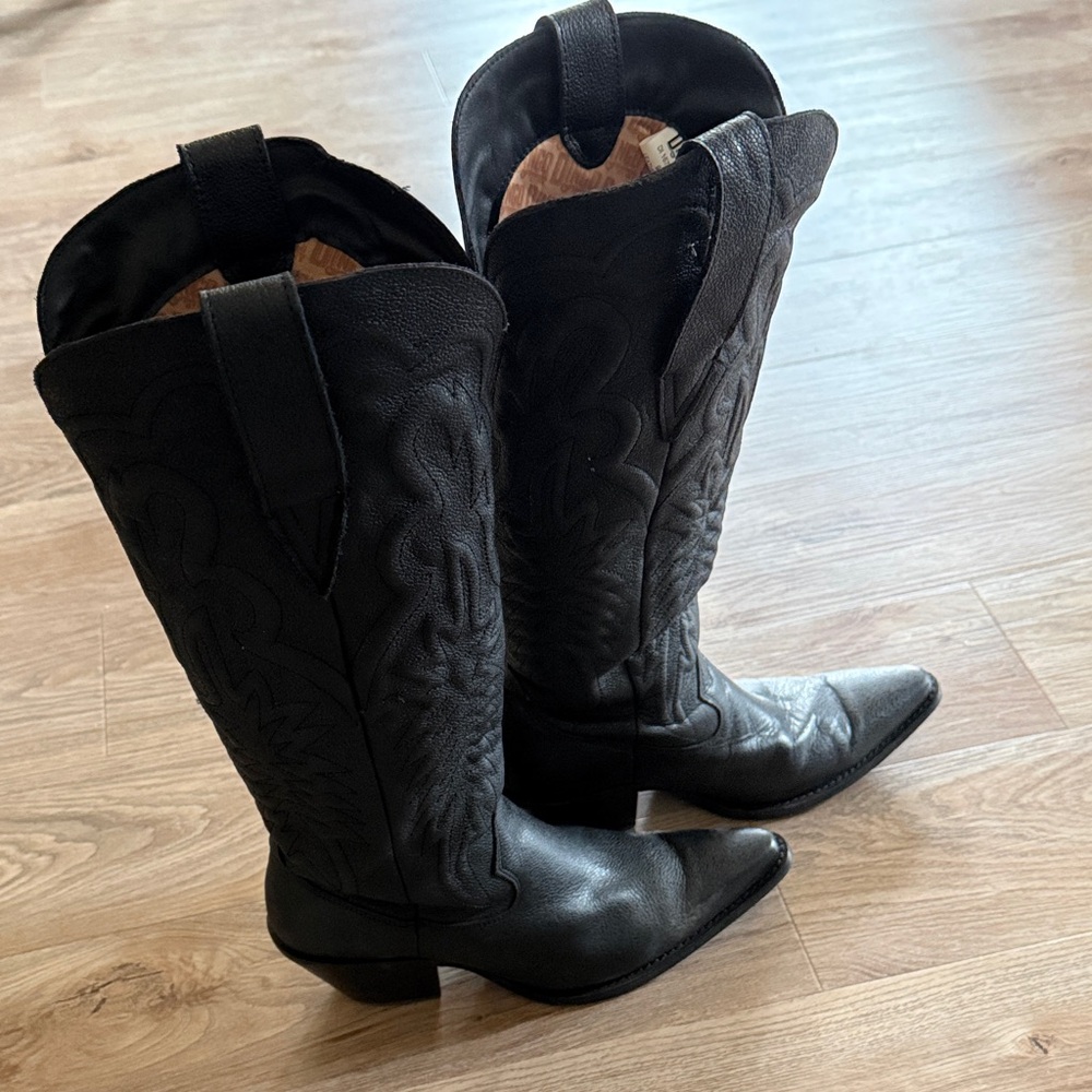 Black Dingo Western Leather Boots - Picture 3 of 4